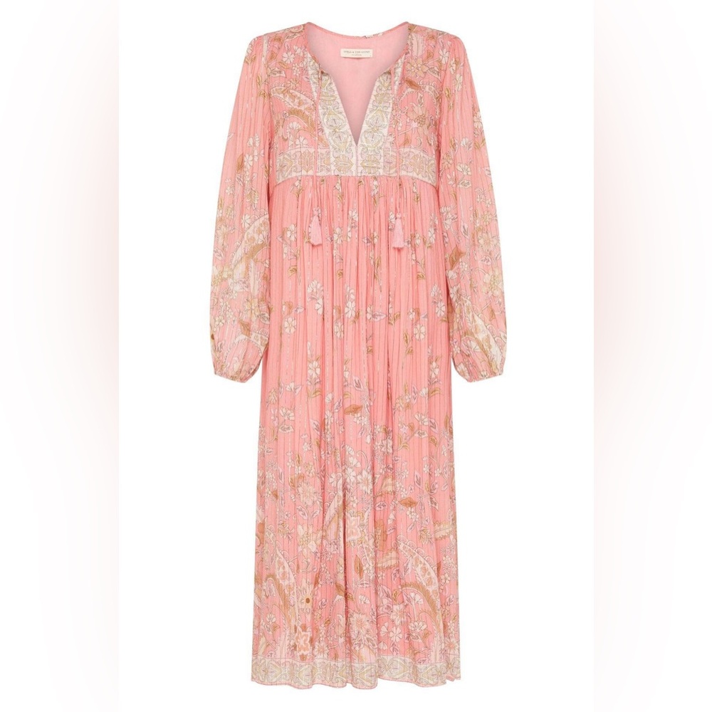 NWOT Spell & the Gypsy Collective 'Hendrix Boho Dress' in Dusty Pink size M